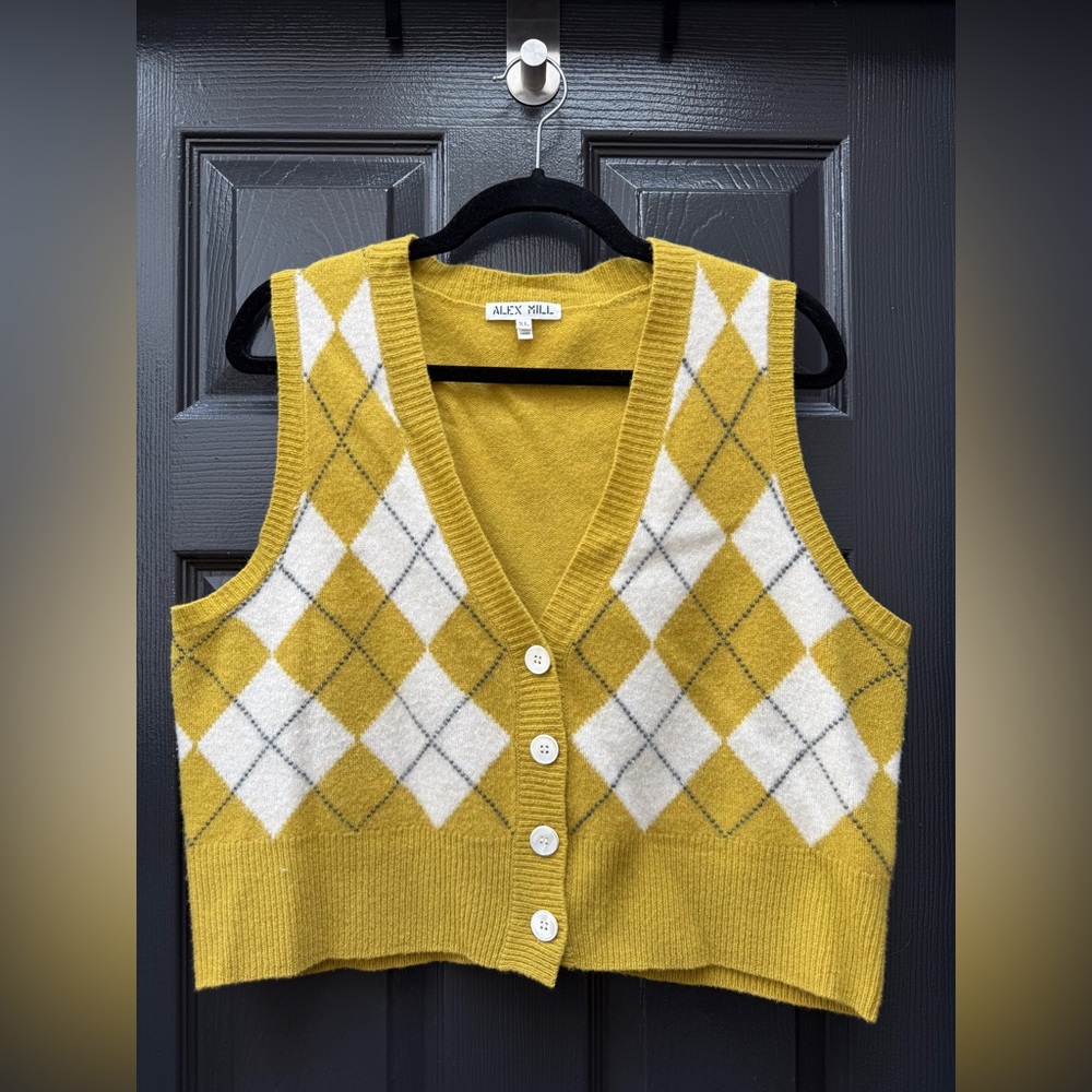 Alex Mill Argyle Sweater Vest - Picture 2 of 3
